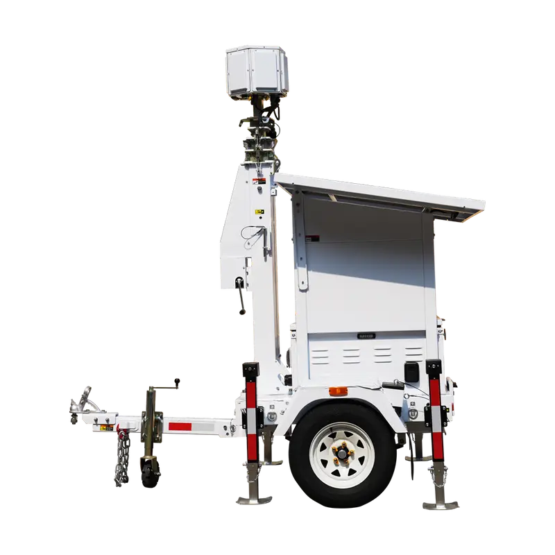 SAFIRE TRAILER-5KWH-440W-7M - NO HOMOLOGADO PARA CIRCULAR - NO INCLUYE MONTAJE - Trailer de CCTV tamaño pequeño de alta capacidad