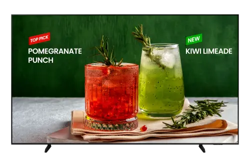 Samsung BE98D-H Pantalla plana para señalización digital 2,49 m (98") LED Wifi 4K Ultra HD Negro Procesador incorporado Tizen 16/7