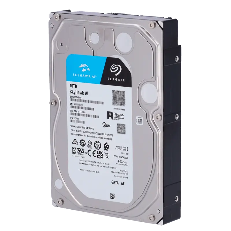 SEAGATE HD10TB-S-AI - Disco duro Seagate Skyhawk AI ST10000VE001 - Capacidad 10 TB - Interfaz SATA 6 Gb/s