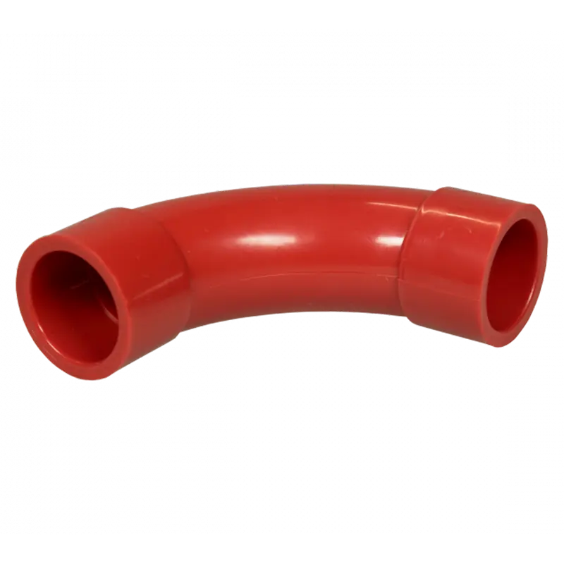 SECURITON 10XBE25-ABSRED - Curva de 90º para tubería de aspiración - Para tuberia de aspiración de 25Ø - Pack de 10 unidades