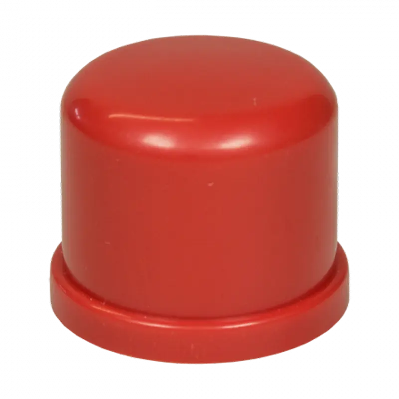 SECURITON 10XEC25-ABSRED - Tubería de aspiración de 25mm - Tapa final d=25mm - ABS Rojo - 10 unidades