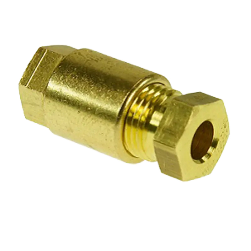 SECURITON 10XSJ5/4-CUZN - Unión roscada recta para TU 5/4 Cu - 10 unidades - Fabricado en latón