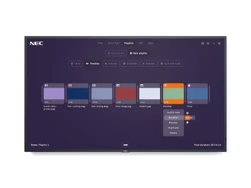 Sharp NEC MultiSync MA491-MPi4 Pantalla plana para señalización digital 124,5 cm (49") LCD 500 cd / m² 4K Ultra HD Negro Procesador incorporado 24/7