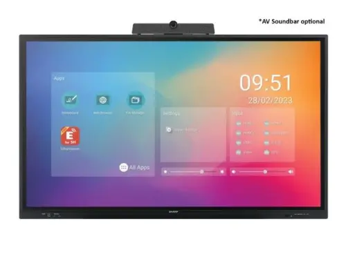 Sharp PN-LC752 Pantalla plana para señalización digital 190,5 cm (75") LCD Wifi 450 cd / m² 4K Ultra HD Negro Pantalla táctil