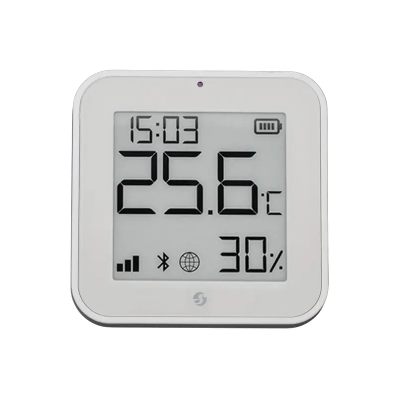 SHELLY SH-BLU-HT-DISPLAY-ZB-W - Shelly BLU H&T Display ZB Blanco - Sensor de humedad y temperatura