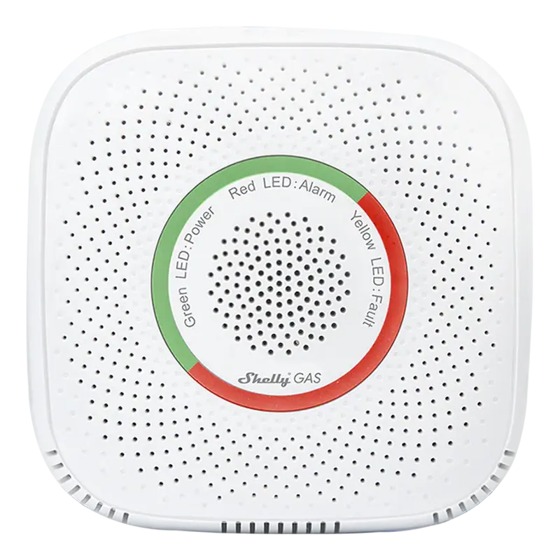 SHELLY SH-GAS-LPG - Shelly Gas LPG - Alarma Wi-Fi nativa para Gas Licuado (GLP) - Alerta acústica (85dB) y luminosa integrada