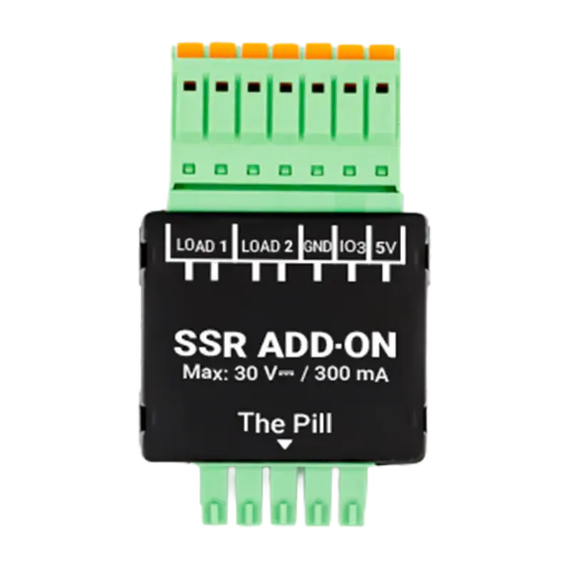 SHELLY SH-PILL-SSR-ADDON - Shelly Shelly SSR Add-on (Shelly Pill) - Conmutación silenciosa con relés estado sólido