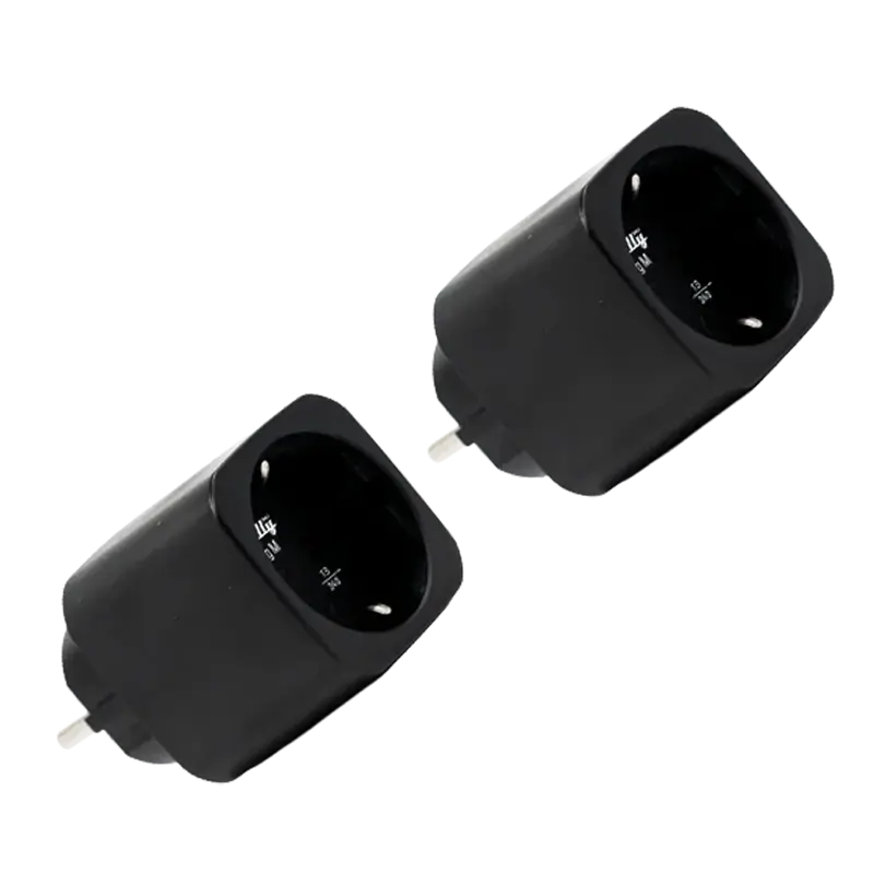SHELLY SH-PLUG-M-GEN3-B-X2 - Shelly Plug M Gen3 (Negro) 2 Pcs - Monitoreo preciso del consumo eléctrico