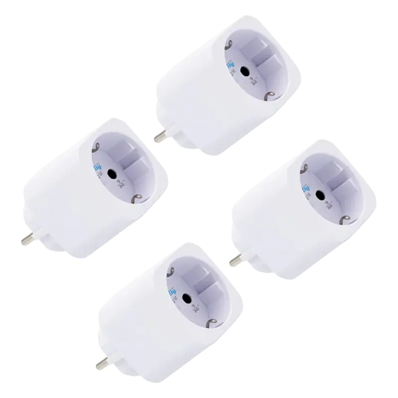 SHELLY SH-PLUG-M-GEN3-W-X4 - Shelly Plug M Gen3 (Blanco) 4 Pcs - Monitoreo preciso del consumo eléctrico
