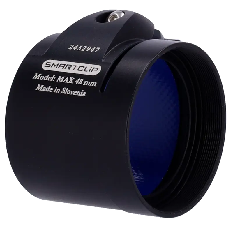 SMARTCLIP-HUNT-ADAPTER48 - Adaptador acoplable térmico clip-on - Rosca M52x0.75 - Tamaño 48 mm - Aluminio - Negro