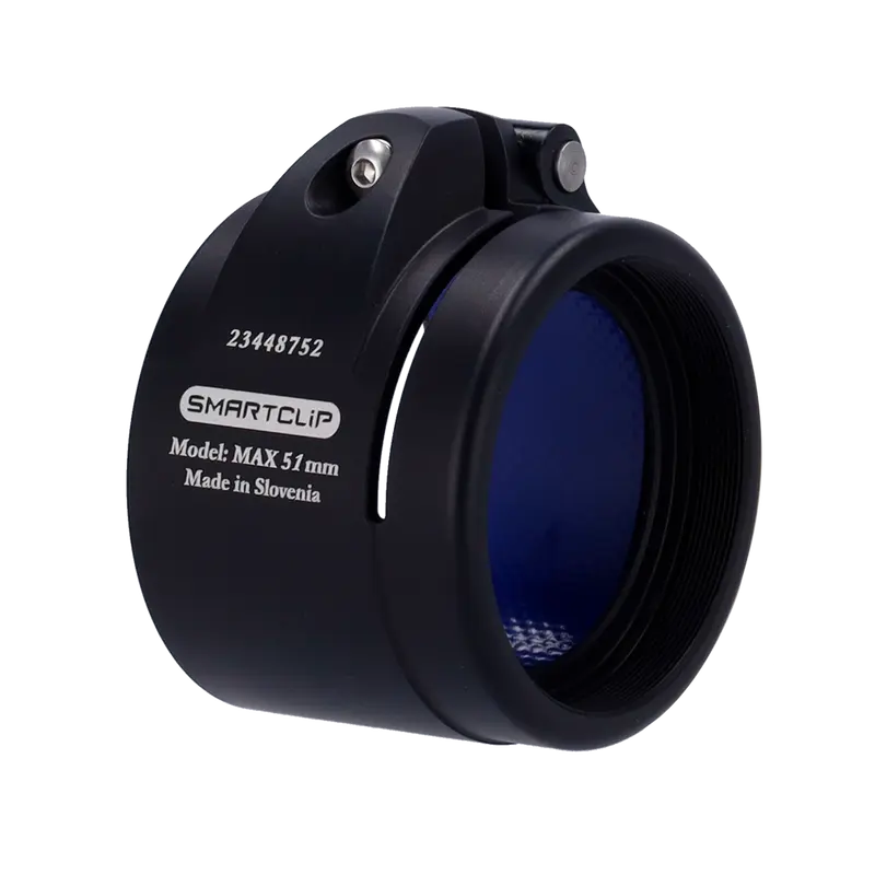 SMARTCLIP-HUNT-ADAPTER51 - Adaptador acoplable térmico clip-on - Rosca M52x0.75 - Tamaño 51 mm - Aluminio - Negro