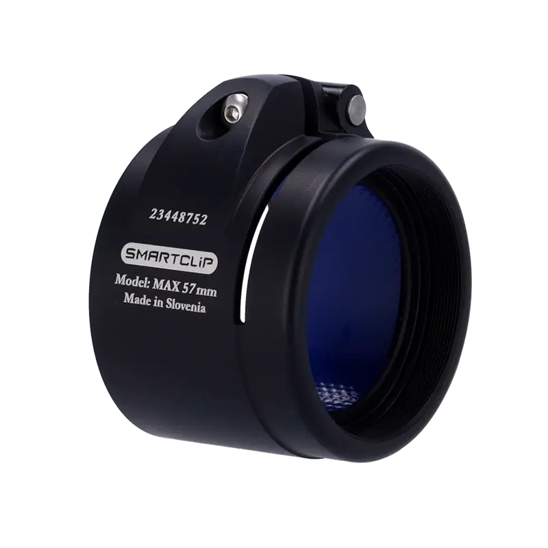 SMARTCLIP-HUNT-ADAPTER57 - Adaptador acoplable térmico clip-on - Rosca M52x0.75 - Tamaño 57 mm - Aluminio - Negro
