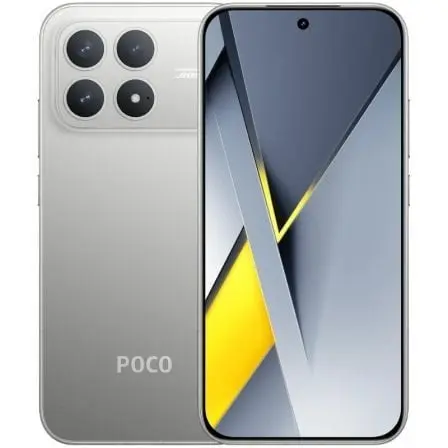 Smartphone Xiaomi POCO F8 Pro 12GB/ 256GB/ 6.59"/ 5G/ Titanio Plateado