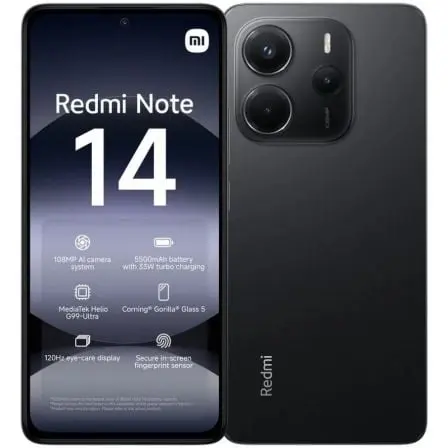 Smartphone Xiaomi Redmi Note 14 6GB/ 128GB/ 6.67"/ Negro