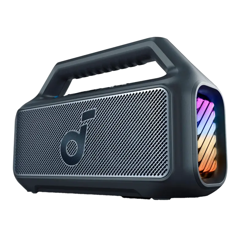 SOUNDCORE SNC-BOOM2-B - Altavoz portátil Soundcore by Anker - 1 Subwoofer y 2 Tweeter - Sonido de 80W - Tecnología BassUp™ 2.0