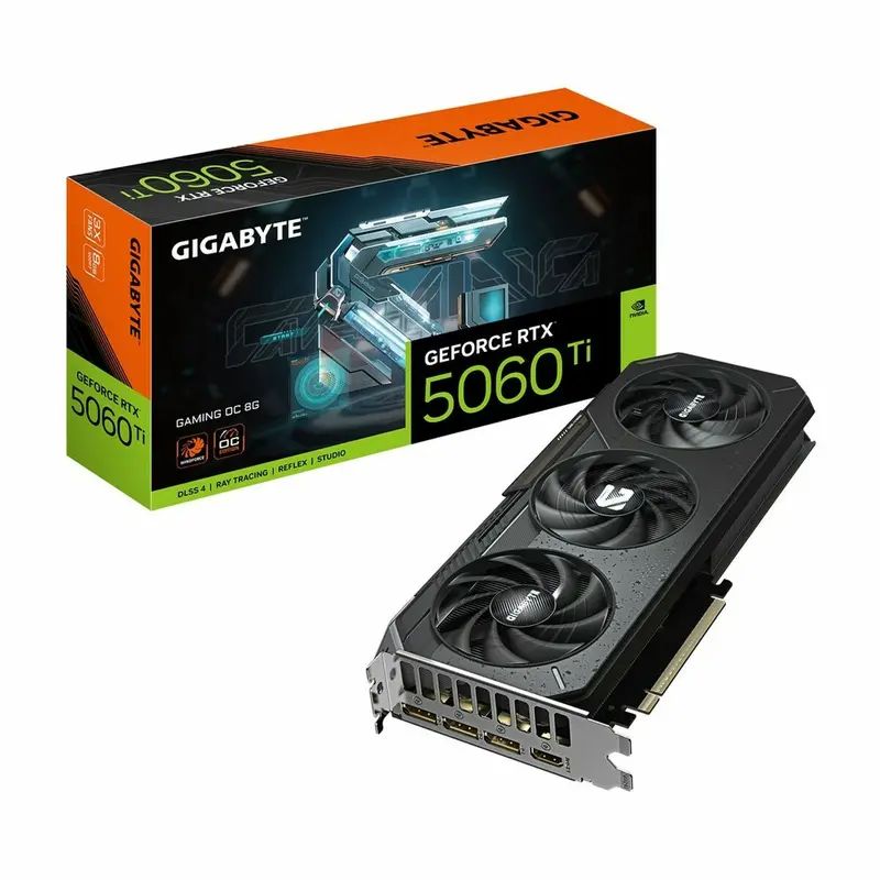 Tarjeta Gráfica Gigabyte GV-N506TGAMING OC-8GD geforce rtx 5060 ti 8 GB GDDR6