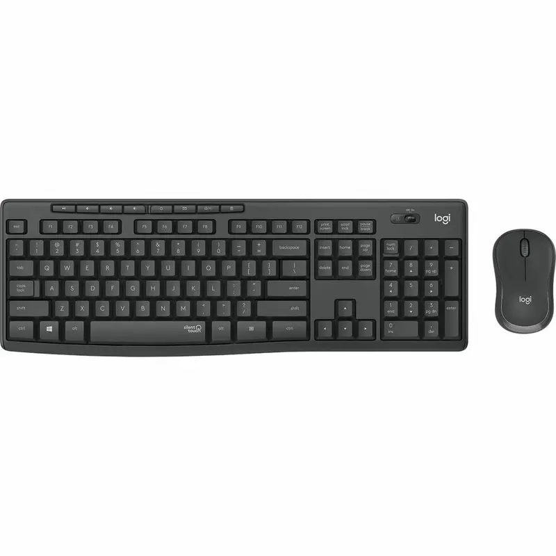 Teclado y Ratón Inalámbrico Logitech 920-009870 Inalámbrico Negro Gris Grafito Portugués