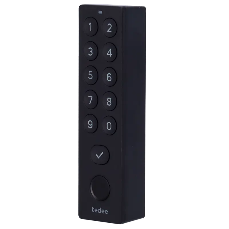 TEDEE-KEYPADPRO - Accesorio de teclado - Comunicación Bluetooth - Apertura y cierre con PIN o huella