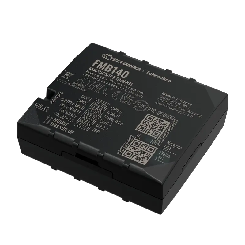 TELTONIKA TK-FMB140 - Tracker avanzado para vehículos - Conexión cableado interno - Instalación oculta bajo salpicadero