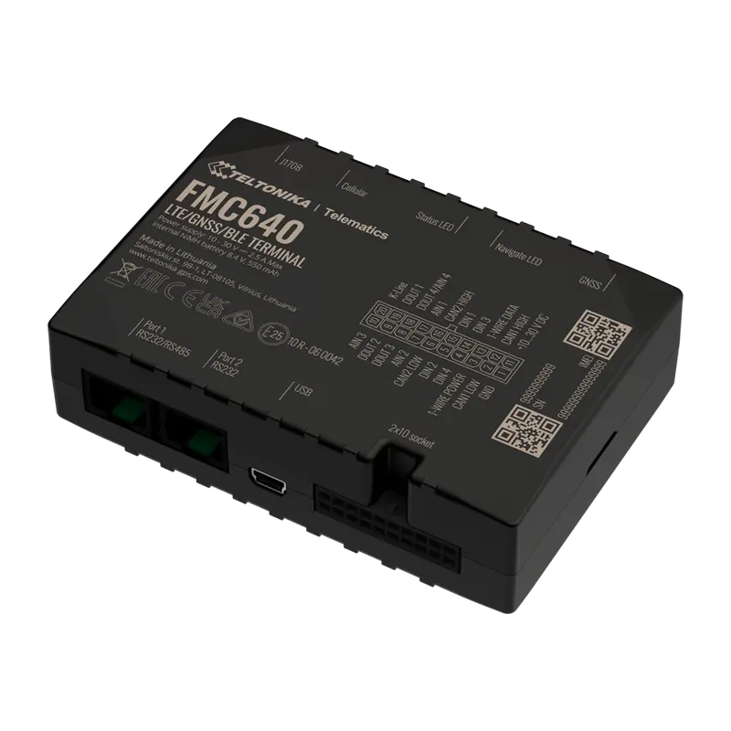 TELTONIKA TK-FMC640 - Tracker profesional para vehículos - Conexión cableado interno - Instalación oculta bajo salpicadero