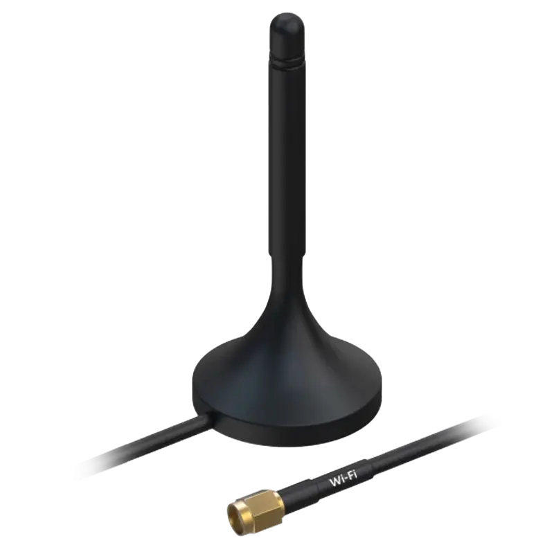 TELTONIKA TK-PR1KRF30 - Antena Magnética WiFi - Frecuencia 2400~2500 MHz - Conector RP SMA Macho - Impedancia 50 ohmios
