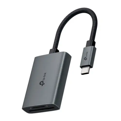 TP-Link Adaptador USB C a SD MicroSD UA430C Plug and Play 200 MBps Flexible y Duradero