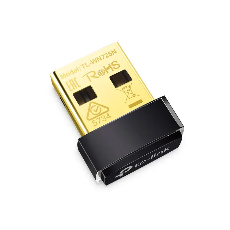 TP-Link Adaptador Wi-Fi USB TL-WN725N 150Mbps Nano USB 2.0 Soporta 802.11b/g/n