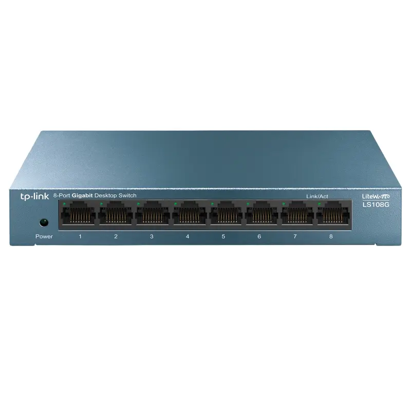 TP-Link Switch de Sobremesa LS108G 8 Puertos Gigabit RJ45 Carcasa de Metal