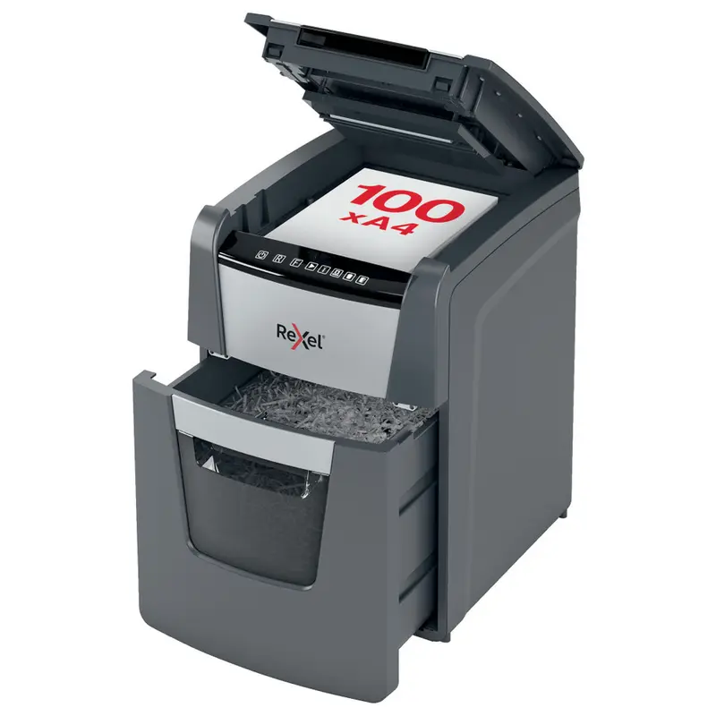 Trituradora de Papel Micro Corte Rexel Optimum Auto+ 100M Micro corte P-5 (2 x 15 mm)
