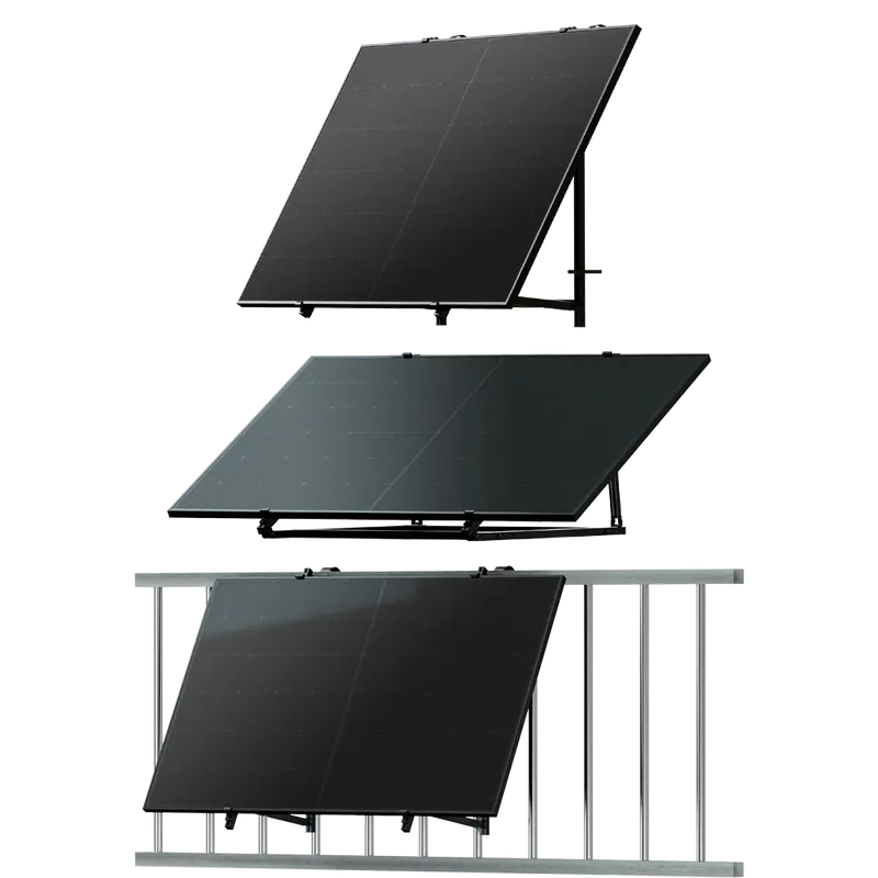 TSUN TSOL-ESK800-UB - TSUN Kit Solar Universal - 2x Panel solar 400W - Microinversor 800W - Para balcón, suelo o pared - Conexión WiFi