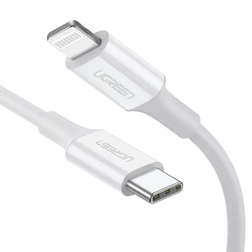 Ugreen 10493 cable de conector Lightning 1 m Blanco