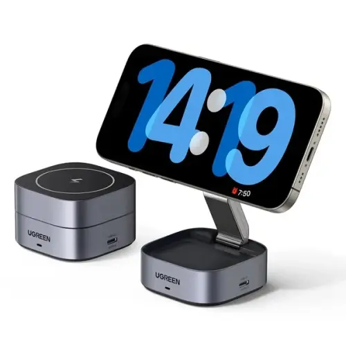 UGREEN 2-IN-1 MAGNETIC WIRELESS CHARGER (35278)