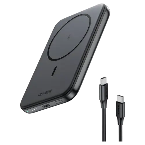 Ugreen 25207 batería externa 5000 mAh Cargador inalámbrico Negro