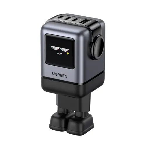 Ugreen 45515B cargador de dispositivo móvil Ordenador portátil, Teléfono móvil, Portátil, Batería portátil, Teléfono Gris Corriente