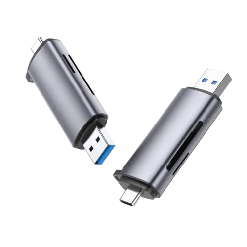 Ugreen 50706 lector de tarjeta USB/Micro-USB Plata
