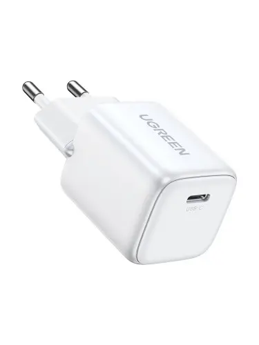 Ugreen Nexode Mini 30W PD GaN Tech Charger White Auriculares, Teléfono móvil, Ratón, Batería portátil, Tableta, Teléfono Blanco