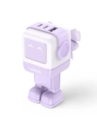 Ugreen Nexode RG 65W 3-Port GaN Ordenador portátil, Teléfono móvil, Ratón, Portátil, Batería portátil, Teléfono Rosa Corriente alterna