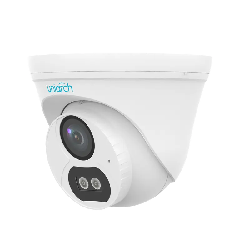 UNIARCH UV-IPC-T132-AF28-DL-ECO - Cámara Turret IP Uniview-Uniarch - 2 MP - Lente 2.8 mm - IR 30 m - Luz blanca 15 m - DWRD