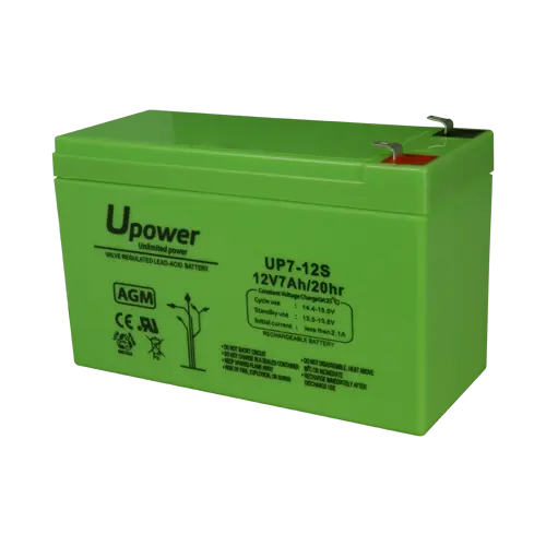 UPOWER BATT1270-U - Batería recargable - Tecnología plomo ácido AGM - Voltaje 12 V - Capacidad 7.0 Ah
