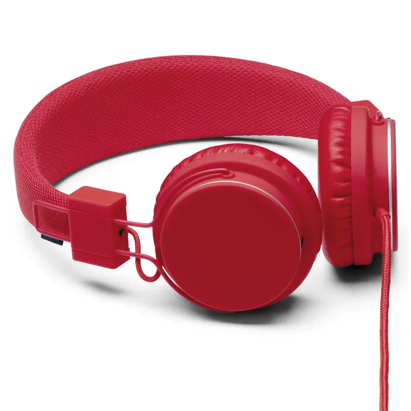 Urbanears Plattan Tomato - auriculares de diadema rojos con cable