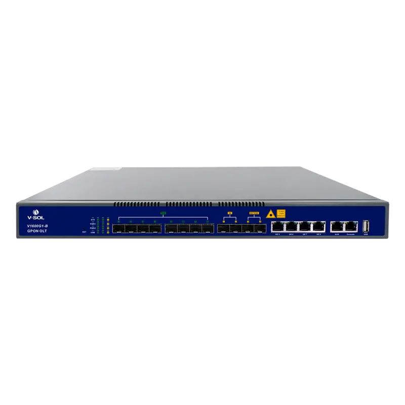VSOL-V1600G1-B - V-SOL 8 Puertos Pon Gpon OLT - 4 Puertos RJ45 GE + 2 SFP/GE + 2SFP+ - Hasta 128 ONT por equipo