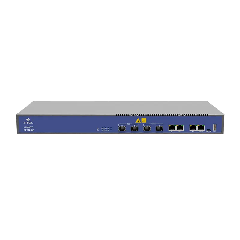 VSOL-V1600GT - V-SOL 2 Puertos Pon Gpon OLT - 2 Puertos RJ45 GE + 2 Puertos SFP+ ( GE/10GE ) - Hasta 128 ONT por equipo