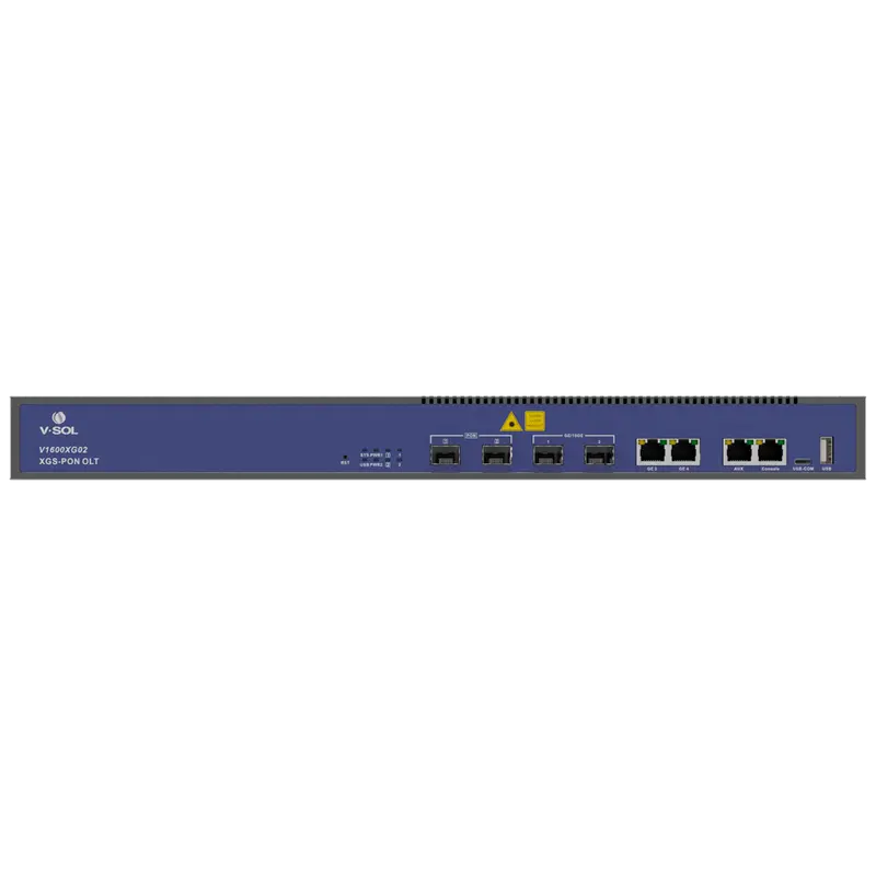 VSOL-V1600XG02 - V-SOL 2 GPON XG-PON/XGS-PON OLT - Puertos RJ45 10/100/1000 Mbps + Puerto SFP+ 1/10Gigabit - Hasta 256 ONT por equipo