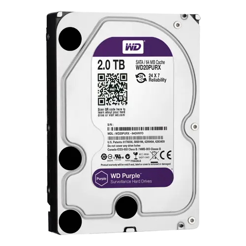 WESTERN DIGITAL HD2TB - Disco duro Western Digital - Capacidad 2 TB - Interfaz SATA hasta 175 MB/s - Modelo WD23PURZ