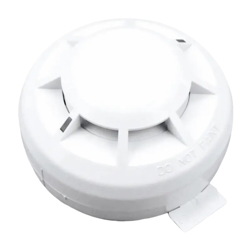 WIZMART NB380F-H2L - Detector térmico convencional - Doble termistor - Versión con LED intermitente en reposo - Certificado EN 54-5
