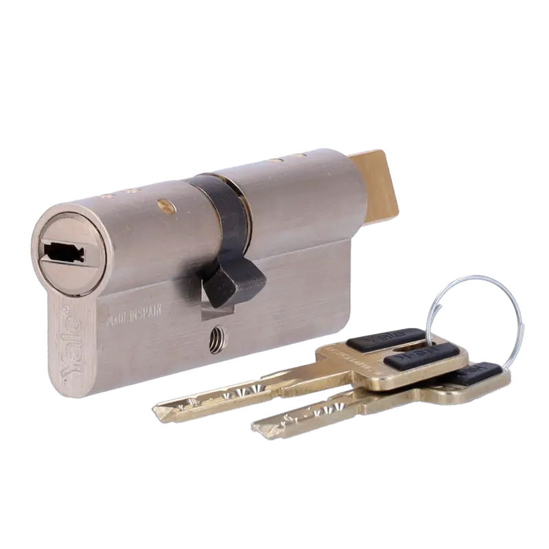 YALE-CYLINDER-HSK-4035 - Cilindro de alta seguridad doble embrague - Anti-bumping, ganzúa, taladro y rotura - Apto para YALE-LINUS-L2