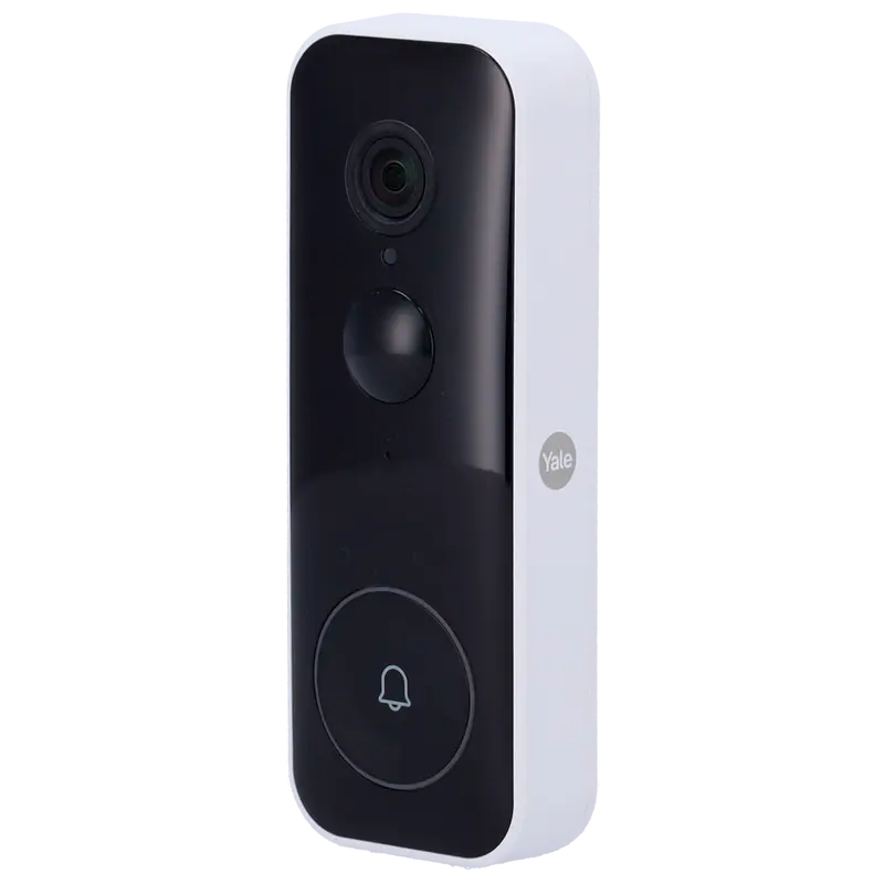 YALE-VIDEODOORBELL - Timbre inteligente con vídeo WiFi - Resolución 1080 Full HD panorámica - Audio bidireccional