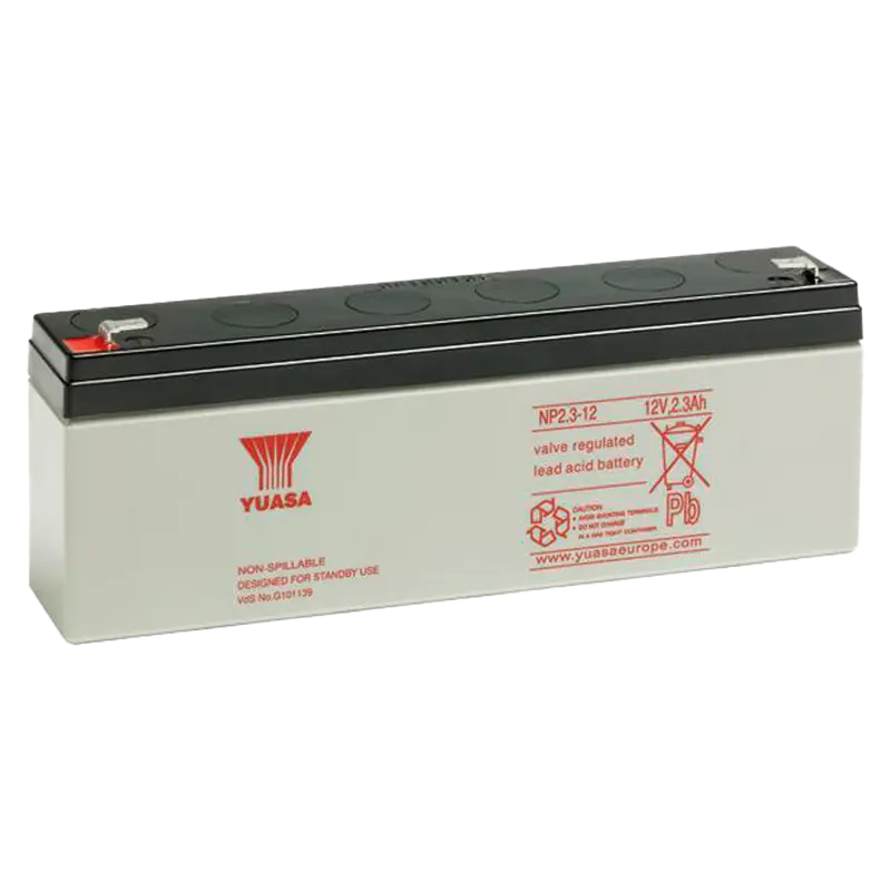 YUSA BATT-NP2.3-12 - Yuasa NP2.3-12 - Batería recargable - Tecnología plomo ácido AGM - Capacidad 2.3 Ah / 12 V