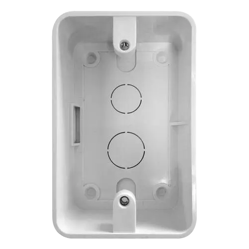 ZKTECO ZK-BOX-FR1500 - Caja de conexión - Montaje en superficie - Compatible con lectores ZK-FR1500 - Fabricada en ABS - Color blanco